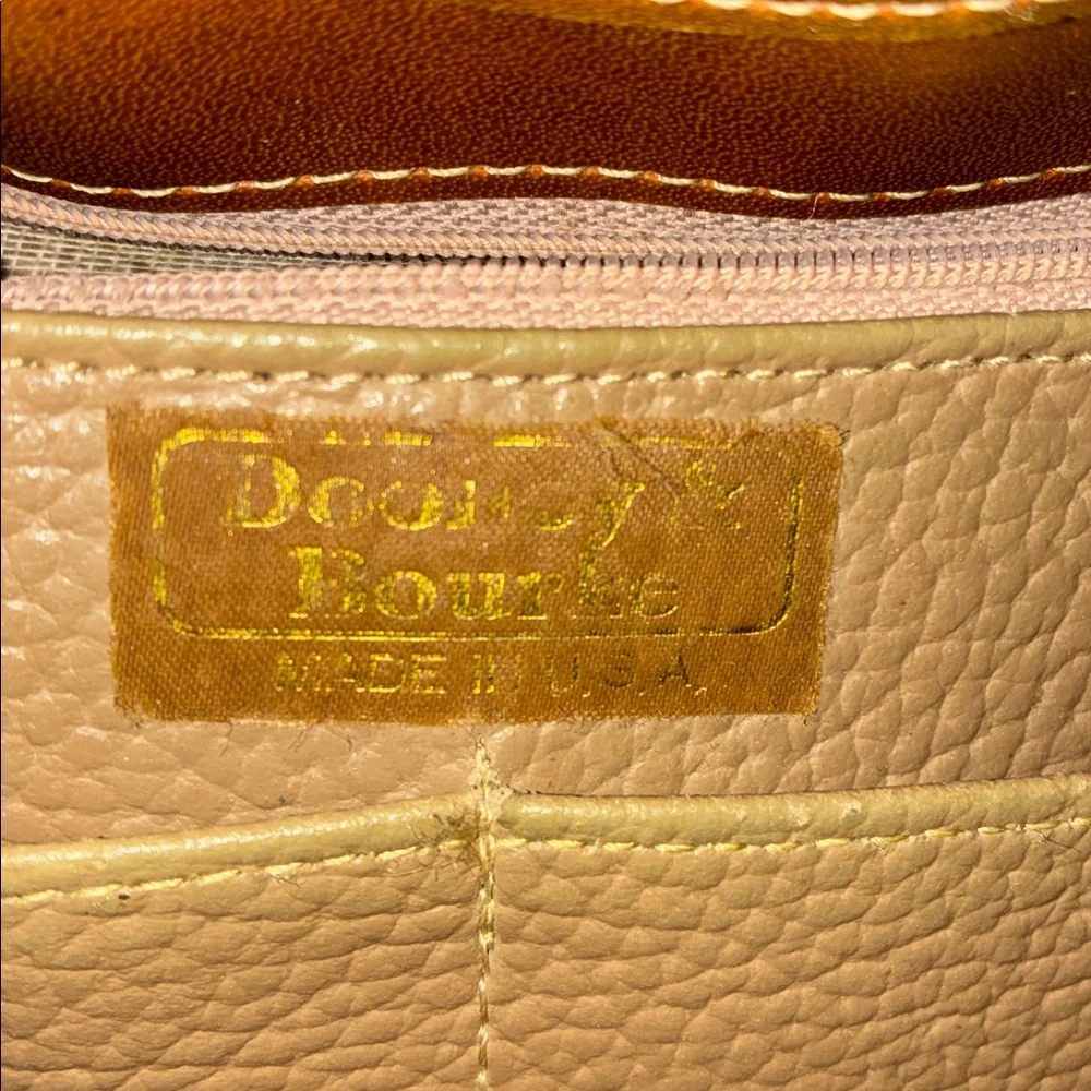 Dooney & Bourke Olive and‎ Brown Leather Satchel